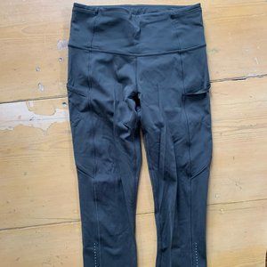 Olive Green Lululemon Swift Speed High-Rise Crop 2